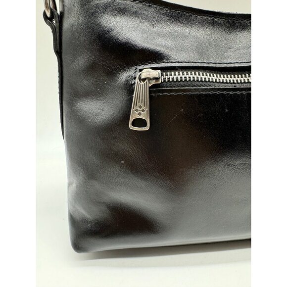 PATRICIA NASH Betta medium leather shoulder crossbody bag + Dust bag BLACK - Picture 10 of 14